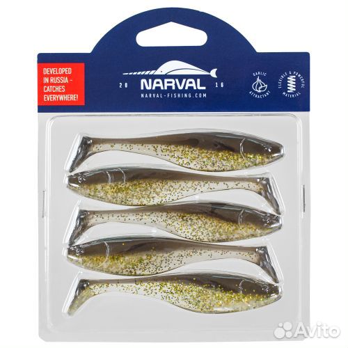 Силиконовая приманка Narval Commander Shad 10cm #0