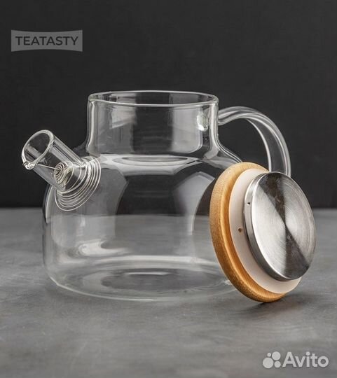 Заварочный чайник 900мл из жаропрочного стекла
