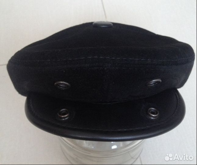 Кепка из натуральной замши