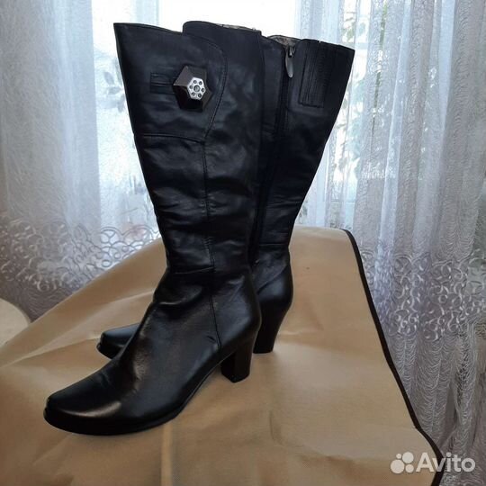 Сапожки зимние, натуральная кожа, размер 36