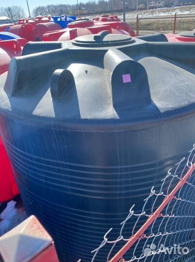 Пластиковая ёмкость эвл R 5000 л вертикальная черн