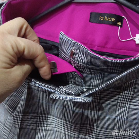 Брюки с высокой посадкой 38р 40,44,46