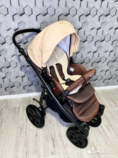 Коляска 3 в 1 Tutis Tapu Tap (Шоколад)