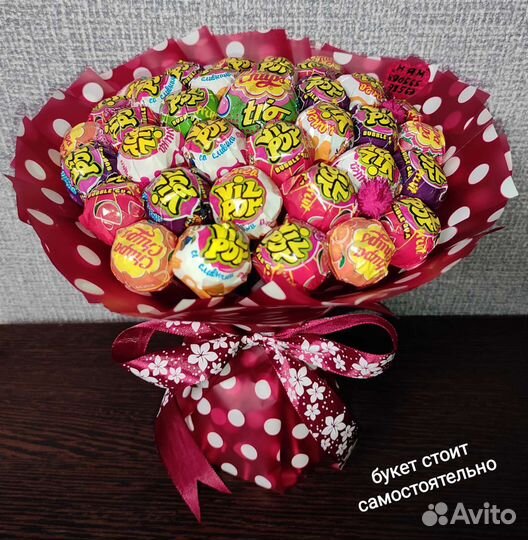 Съедобные букеты из конфет Чупа чупс