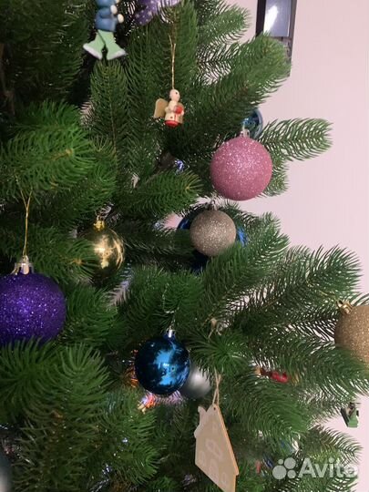 Елка новогодняя искусственная литая 220 см