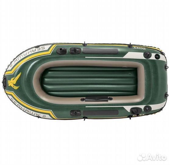 Надувная лодка intex с насосом и веслами
