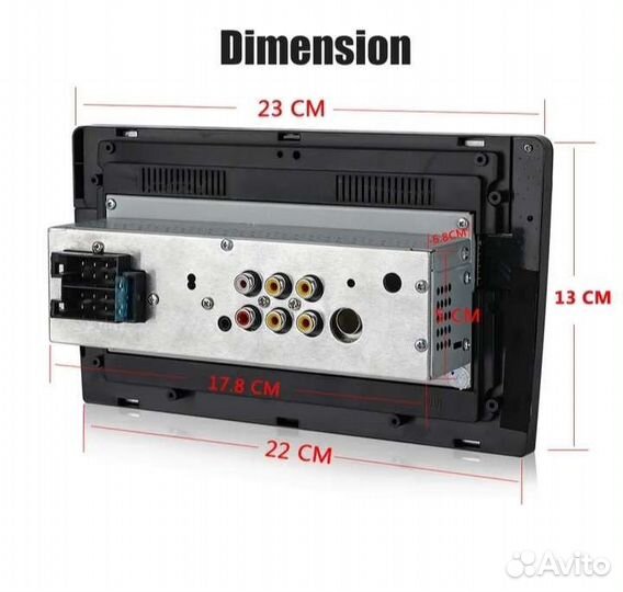 Магнитола 1 Din. С Экраном 9 Дюймов. Bluetooth