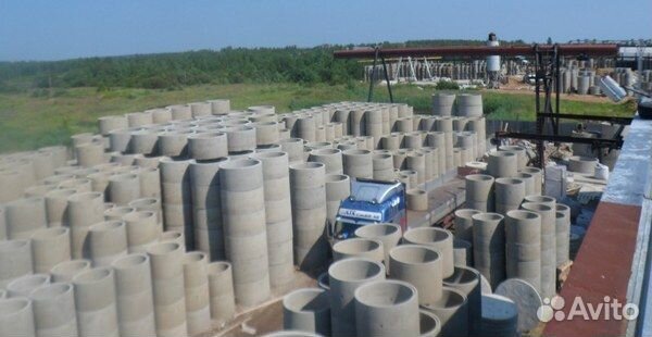 Лоток бетонный водоотводный, Кольца жби