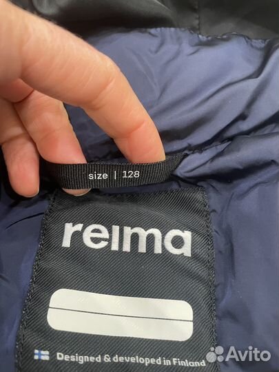 Пуховик - пальто зимнее для девочки Reima 128