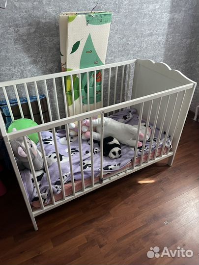 Детская кровать IKEA с матрасом