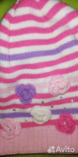 Шапка для девочки 4-6 лет