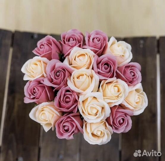 Букет Мыльные розы 25шт