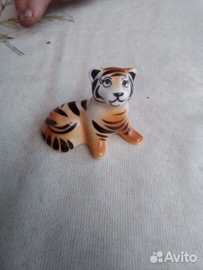 Собака и тигр статуэтки времён СССР