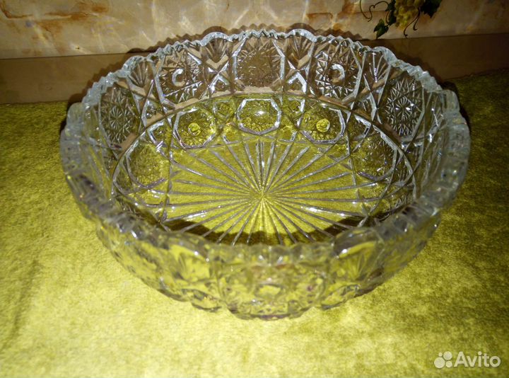 Хрустальная салатница СССР