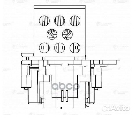 Резистор Э/вент. охл. для А/М PSA 307 (00) /C4