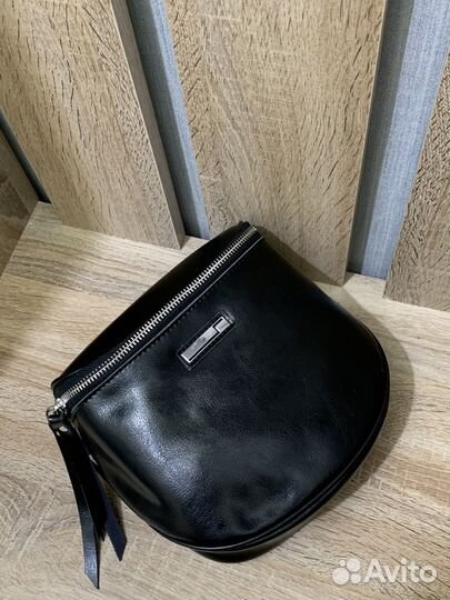 Сумка поясная натуральная кожа женская