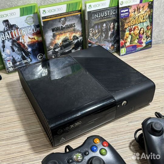 Xbox 360 500Gb + 2Геймпада + 10Игр