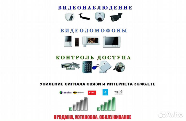 Комплект видеодомофона для частного дома