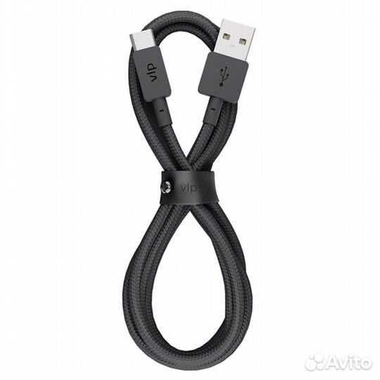Кабель VLP Nylon Cable USB A - USB C, 1.2м Черный