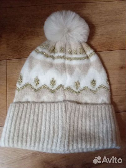 Комплект шапка и варежки