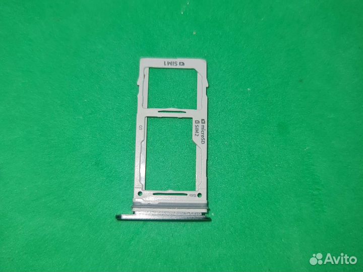 Лоток симкарты Samsung S9 серый снятый