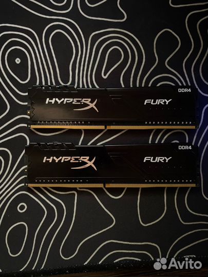 Оперативная память Kingston HyperX fury Black 8gb