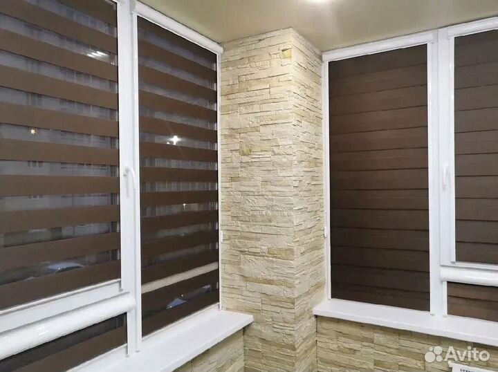 Рулонные шторы день ночь