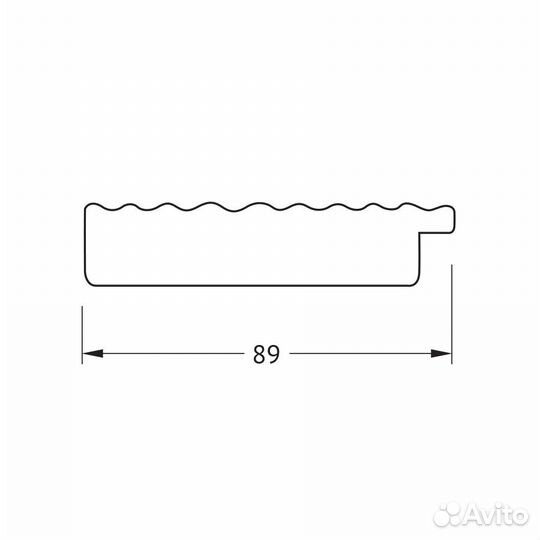 Зеркало красная волна 89мм evoform BY 7298