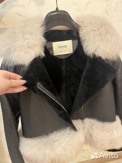 Дубленка натуральная Fendi женская