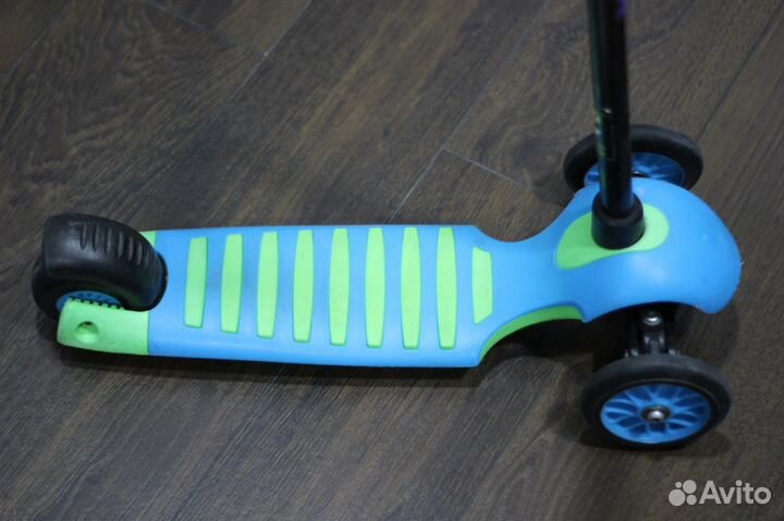 Самокат Y-Bike Glider Deluxe blue+kiwi