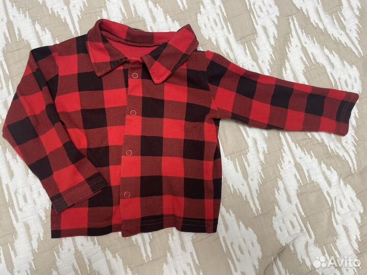Красная рубашка в клетку