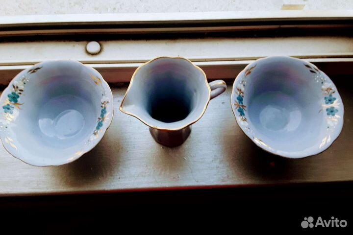 Семикаракорский кувшин, пиалы и сливочник