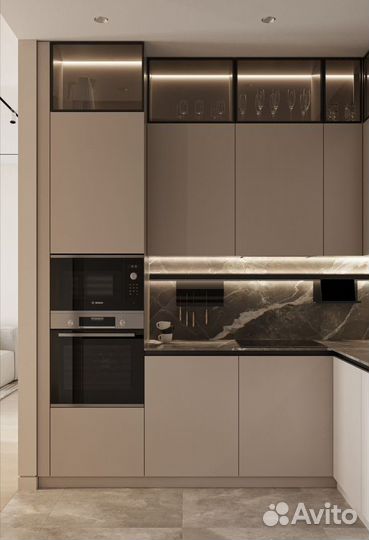 Кухня встраиваемая на заказ