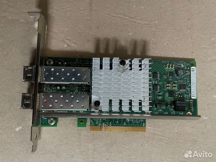 Dell Intel X520-DA2 с SFP+ модулями