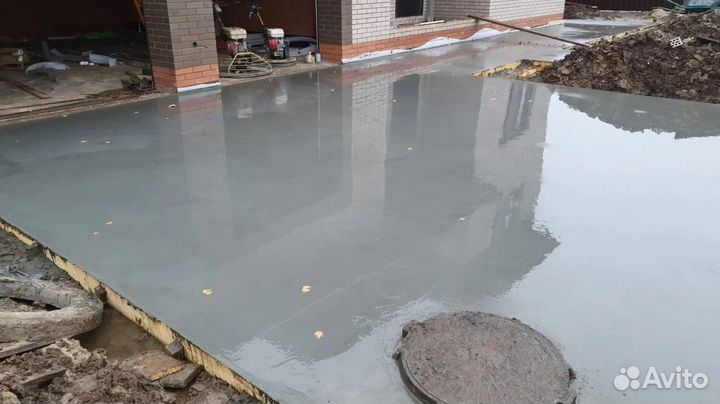 Бетонные и фундаментные работы, отмостка