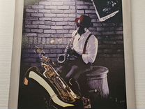 Картина " Уличный саксофонист " (74*54)