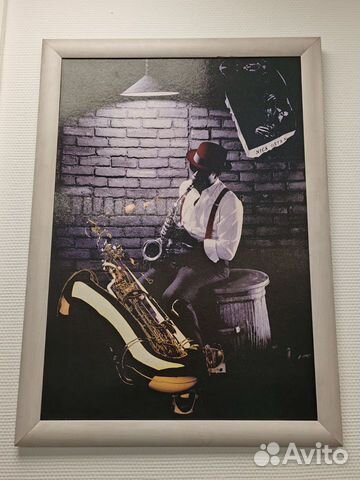 Картина " Уличный саксофонист " (74*54)