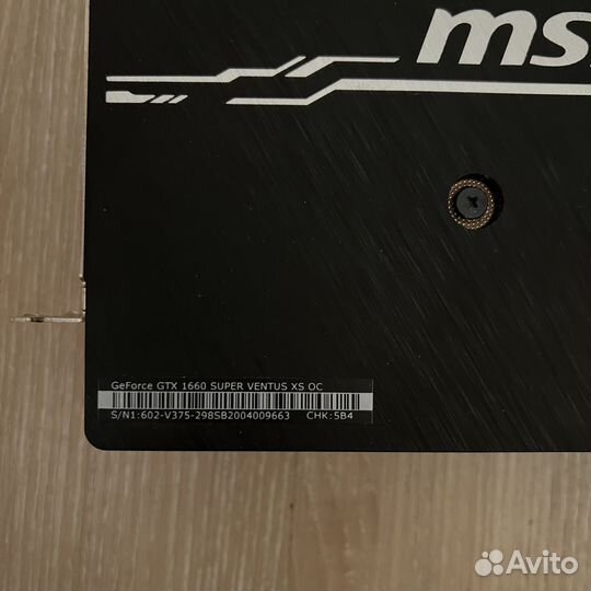 Msi rtx 1660 super ventus oc 6gb