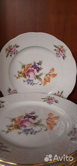 Набор тарелок 3 видов в чешскому сервизу