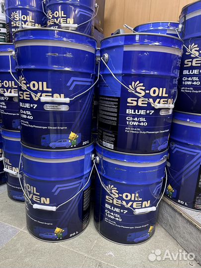 Масло моторное 10w40 20L S-OIL Seven (Южная Корея)