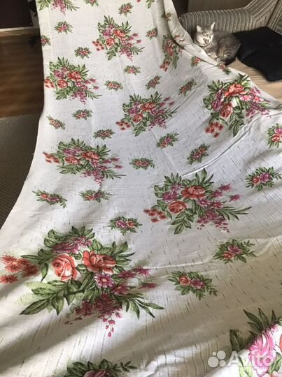 Ткань штора лен