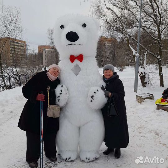 Белый Мишка или Чебурашка на поздравление