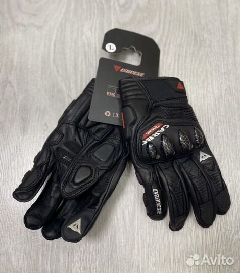 Мужские кожаные мото вело перчатки