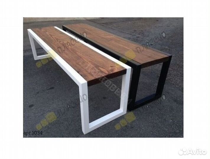 Скамья в стиле лофт