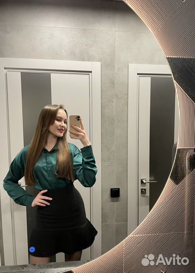 Атласная рубашка