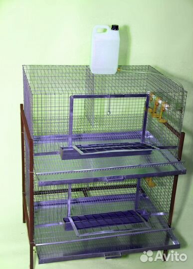 Клетка для кур несушек 20-30 голов 2 яруса (кн-2.0