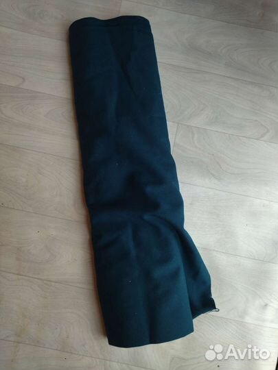 Отрез ткани х/б цвета хаки и сине-зелёный