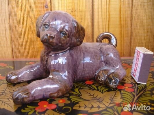 Гжель.Щенок.Под реставрацию