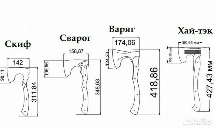 Топоры кованые цельнометаллические Судак