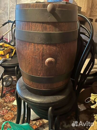 Бочка дубовая декоративная